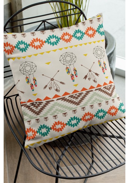 Premium Tay Tüyü Dokuma Kumaş Bohem Çift Taraflı Kırlent Yastık Kılıfı 43X43 Cm KRL086 fırsatları