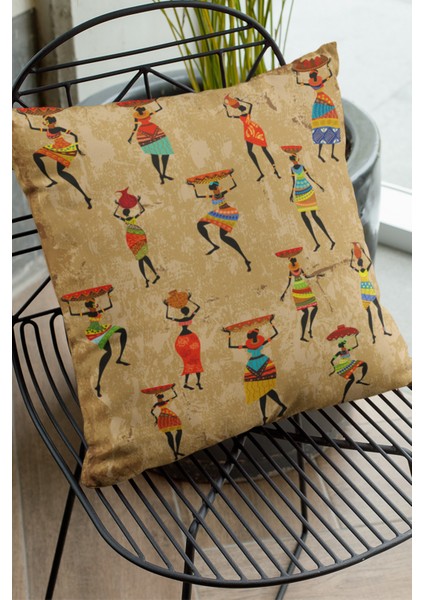 Premium Tay Tüyü Çift Taraflı Kırlent Yastık Kılıfı Dokuma Etnik Kumaş 43X43 Cm KRL106 fırsatları