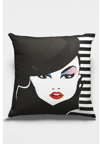 Tay Tüyü Dokuma Premium Kumaş Çift Taraflı Kırlent Modern Yastık Kılıfı 43X43 Cm KRL060 fiyatları