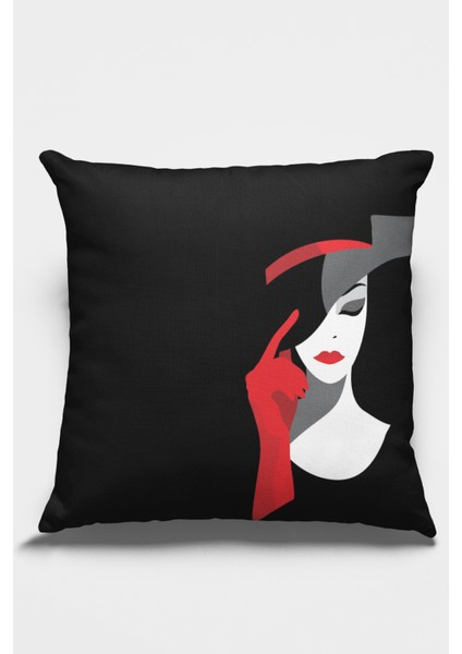 Premium Tay Tüyü Dokuma Kumaş Çift Taraflı Modern Kırlent Yastık Kılıfı 43X43 Cm KRL443 fiyatları