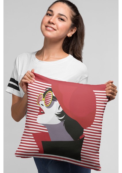 Modern Dokuma Premium Tay Tüyü Kumaş Çift Taraflı Kırlent Yastık Kılıfı 43X43 Cm KRL066 fırsatları