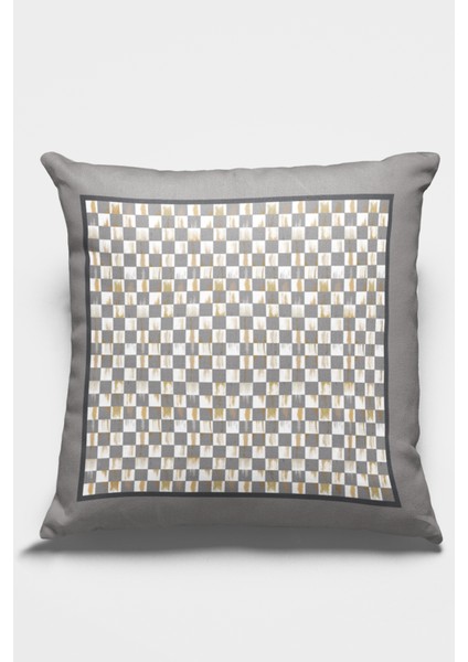 Fas Desen Premium Tay Tüyü Dokuma Kumaş Çift Taraflı Kırlent Yastık Kılıfı 43X43 Cm KRL226
