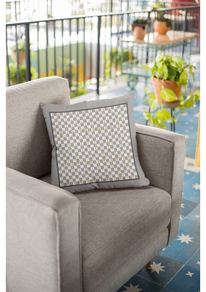 Fas Desen Premium Tay Tüyü Dokuma Kumaş Çift Taraflı Kırlent Yastık Kılıfı 43X43 Cm KRL226 fiyatları