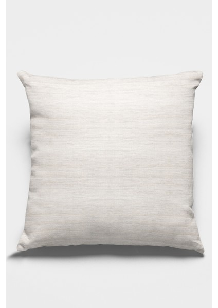 Premium Tay Tüyü Dokuma Kumaş Çift Taraflı Kırlent Yastık Kılıfı Sade Düz 43X43 Cm KRL088