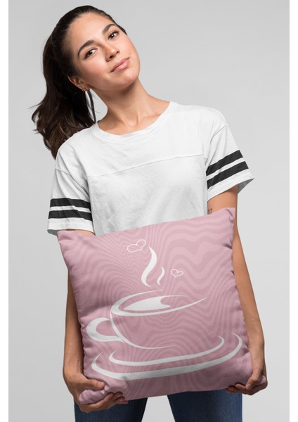 Fincanlı Dokuma Premium Tay Tüyü Kumaş Çift Taraflı Kırlent Yastık Kılıfı 43X43 Cm KRL283