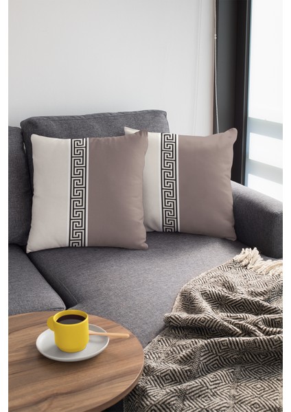 Çift Taraflı Kırlent Kılıfı Premium Tay Tüyü Dokuma Leke Tutmaz Kumaş Avangarde 43X43 Cm KRL147 modelleri