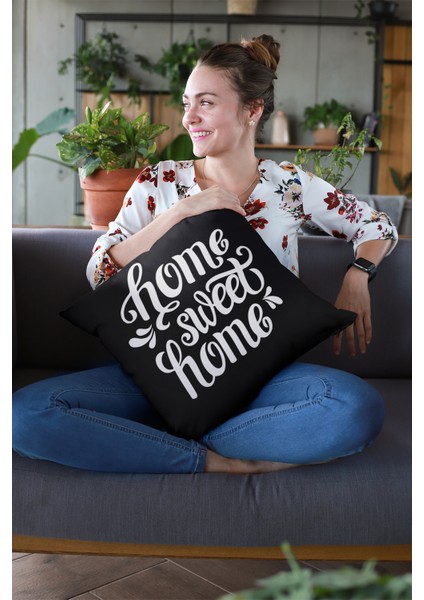 Premium Home Tay Tüyü Çift Taraflı Kırlent Yastık Kılıfı Dokuma Kumaş 43X43 Cm KRL426 fırsatları