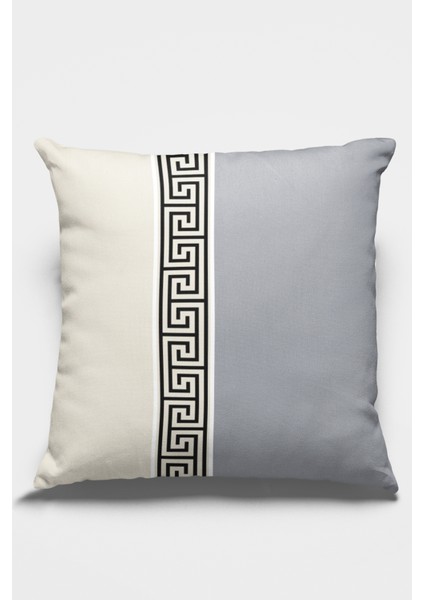 Leke Tutmaz Premium Tay Tüyü Dokuma Kumaş Çift Taraflı Kırlent Kılıfı Avangarde 43X43 Cm KRL145