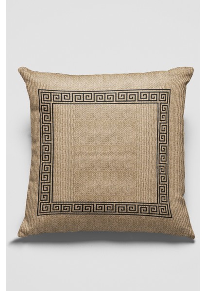 Tay Tüyü Dokuma Premium Kumaş Çift Taraflı Kırlent Hasır Görünümlü Yastık Kılıfı 43X43 Cm KRL189 fiyatları