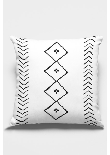 Premium Tay Tüyü Leke Tutmaz Kumaş Moroccan Çift Taraflı Kırlent Yastık Kılıfı 43X43 Cm KRL196