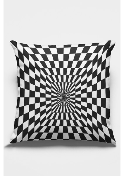 Çift Taraflı Kırlent Yastık Kılıfı Premium Tay Tüyü Dokuma Leke Tutmaz Kumaş Ilizyon 43X43 Cm KRL206