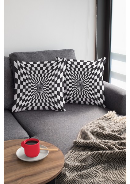 Çift Taraflı Kırlent Yastık Kılıfı Premium Tay Tüyü Dokuma Leke Tutmaz Kumaş Ilizyon 43X43 Cm KRL206 modelleri