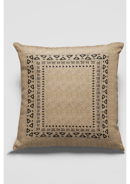 Çift Taraflı Kırlent Yastık Kılıfı Hasır Görünümlü Premium Tay Tüyü Dokuma Kumaş 43X43 Cm KRL186 fiyatları