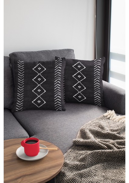 Moroccan Leke Tutmaz Premium Tay Tüyü Kumaş Çift Taraflı Kırlent Yastık Kılıfı 43X43 Cm KRL195 modelleri