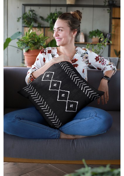 Moroccan Leke Tutmaz Premium Tay Tüyü Kumaş Çift Taraflı Kırlent Yastık Kılıfı 43X43 Cm KRL195 fırsatları