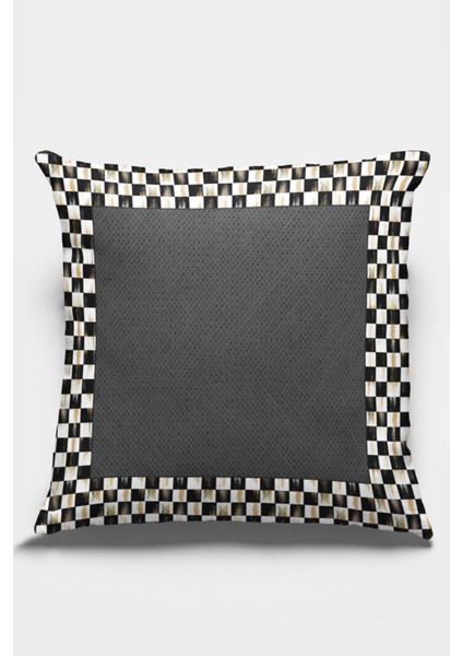 Dokuma Hasır Jüt Görünümlü Premium Tay Tüyü Kumaş Çift Taraflı Kırlent Yastık Kılıfı 43X43 Cm KRL332 fiyatları