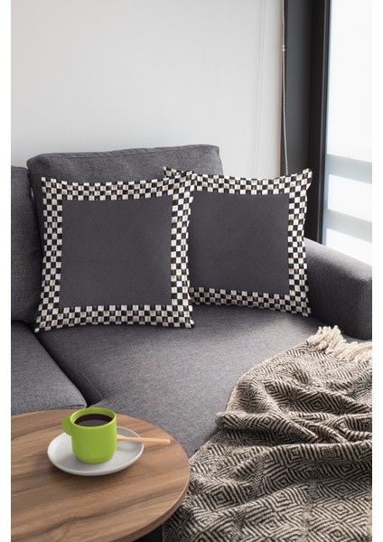 Dokuma Hasır Jüt Görünümlü Premium Tay Tüyü Kumaş Çift Taraflı Kırlent Yastık Kılıfı 43X43 Cm KRL332 modelleri