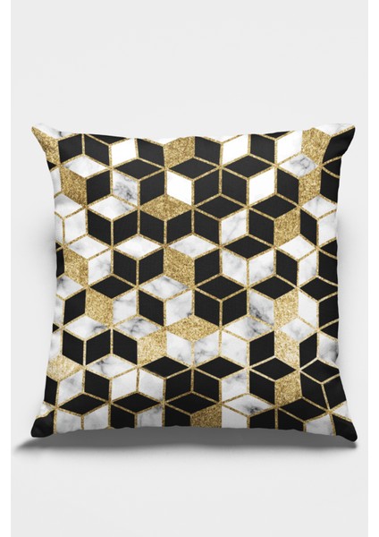Premium Tay Tüyü Dokuma Kumaş Çift Taraflı Petek Kırlent Yastık Kılıfı 43X43 Cm KRL268