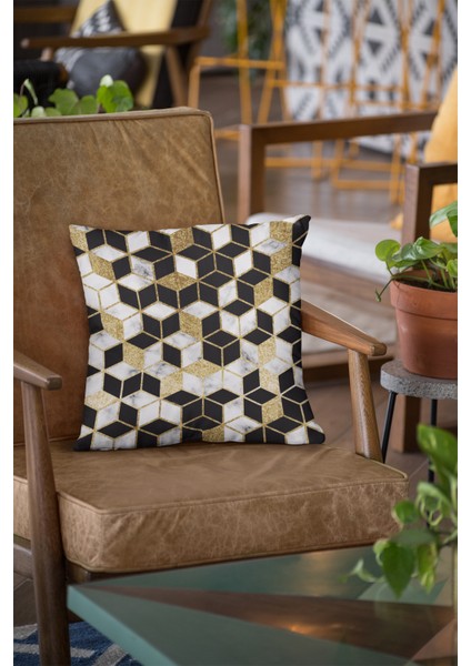 Premium Tay Tüyü Dokuma Kumaş Çift Taraflı Petek Kırlent Yastık Kılıfı 43X43 Cm KRL268