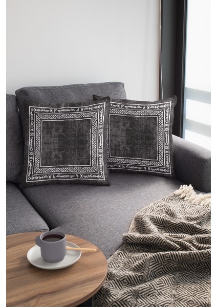 Premium Tay Tüyü Dokuma Kumaş Bohem Çift Taraflı Kırlent Yastık Kılıfı 43X43 Cm KRL219 modelleri