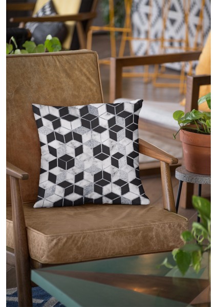 Tay Tüyü Dokuma Premium Kumaş Çift Taraflı Kırlent Petek Yastık Kılıfı 43X43 Cm KRL269 fırsatları