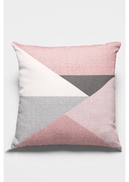 Tay Tüyü Premium Leke Tutmaz Kumaş Çift Taraflı Geometrik Kırlent Yastık Kılıfı 43X43 Cm KRL390