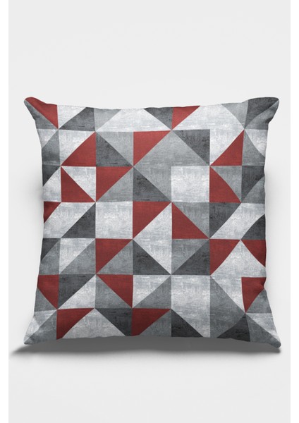 Çift Taraflı Kırlent Yastık Kılıfı Premium Tay Tüyü Dokuma Kumaş Geometrik 43X43 Cm KRL383 modelleri