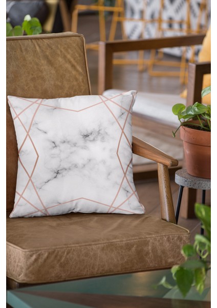 Tay Tüyü Dokuma Premium Kumaş Çift Taraflı Kırlent Yastık Kılıfı Prizma 43X43 Cm KRL420 fiyatları