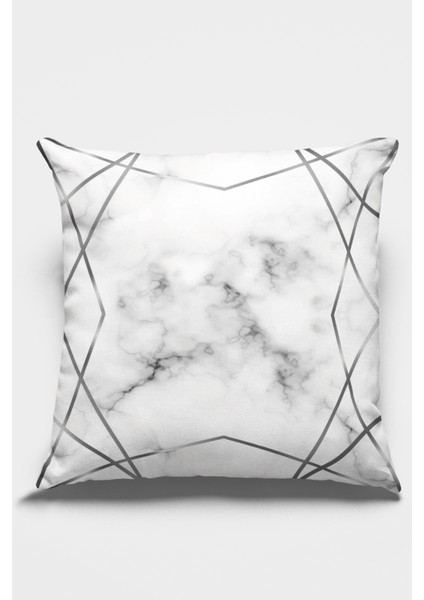 Premium Tay Tüyü Dokuma Kumaş Prizma Çift Taraflı Kırlent Yastık Kılıfı 43X43 Cm KRL422