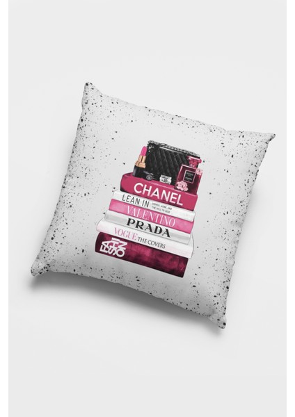 Modern Premium Tay Tüyü Dokuma Kumaş Çift Taraflı Moda Kırlent Yastık Kılıfı 43X43 Cm KRL884