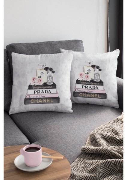 Modern Premium Tay Tüyü Dokuma Kumaş Çift Taraflı Moda Kırlent Yastık Kılıfı 43X43 Cm KRL885 modelleri