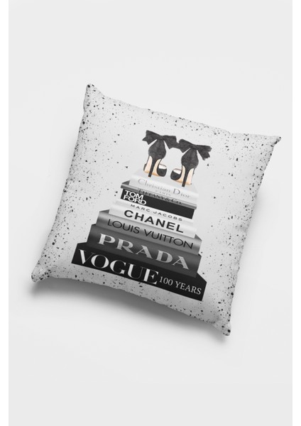 Modern Premium Tay Tüyü Dokuma Kumaş Çift Taraflı Moda Kırlent Yastık Kılıfı 43X43 Cm KRL887