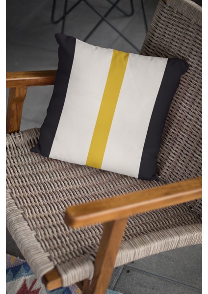 Premium Tay Tüyü Dokuma Kumaş Çift Taraflı Sade Çizgili Kırlent Yastık Kılıfı 43X43 Cm KRL976 indirimleri