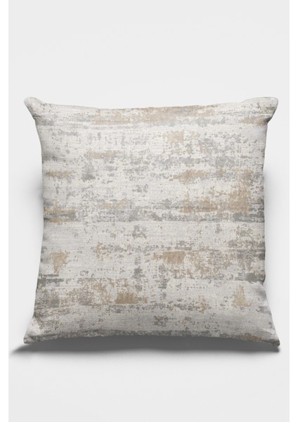 Premium Tay Tüyü Çift Taraflı Kırlent Yastık Kılıfı Dokuma Vintage Kumaş 43X43 Cm KRL128