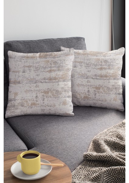 Premium Tay Tüyü Çift Taraflı Kırlent Yastık Kılıfı Dokuma Vintage Kumaş 43X43 Cm KRL128 modelleri