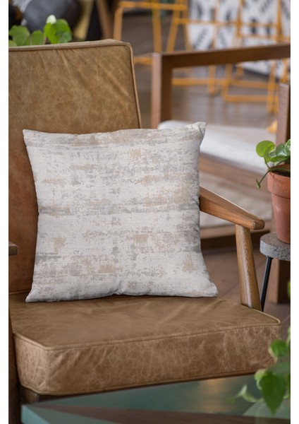 Premium Tay Tüyü Çift Taraflı Kırlent Yastık Kılıfı Dokuma Vintage Kumaş 43X43 Cm KRL128 fırsatları