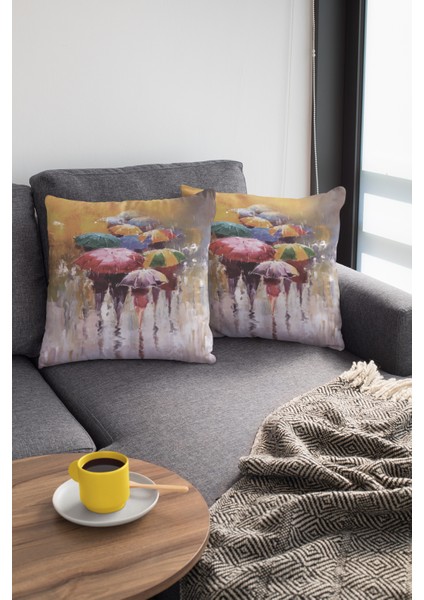 Premium Nazar Boncuklu Tay Tüyü Çift Taraflı Kırlent Yastık Kılıfı Dokuma Kumaş 43X43 Cm KRL161 modelleri