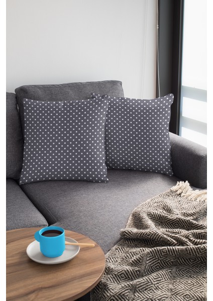 Premium Puanlı Tay Tüyü Çift Taraflı Kırlent Yastık Kılıfı Dokuma Kumaş 43X43 Cm KRL301 modelleri