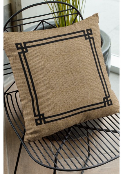 Premium Tay Tüyü Dokuma Kumaş Çift Taraflı Hasır Görünümlü Kırlent Yastık Kılıfı 43X43 Cm KRL181 fırsatları