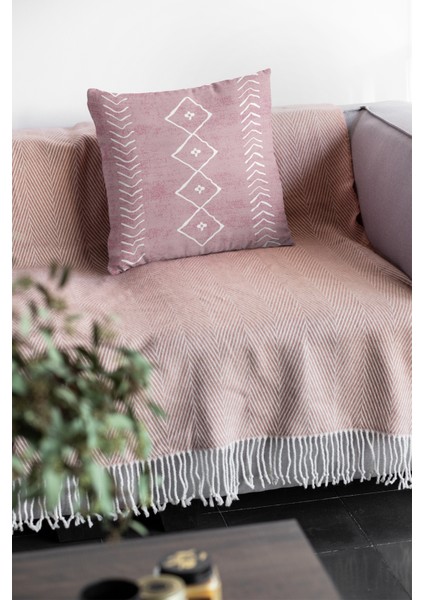 Leke Tutmaz Premium Tay Tüyü Kumaş Çift Taraflı Kırlent Moroccan Yastık Kılıfı 43X43 Cm KRL194 fiyatları