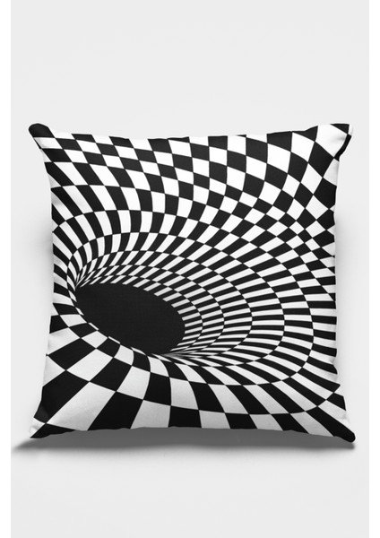 Premium Tay Tüyü Çift Taraflı Kırlent Yastık Kılıfı Dokuma Leke Tutmaz Kumaş Ilizyon 43X43 Cm KRL205