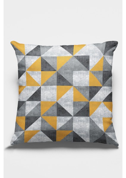 Dokuma Premium Tay Tüyü Kumaş Çift Taraflı Geometrik Kırlent Yastık Kılıfı 43X43 Cm KRL380 modelleri