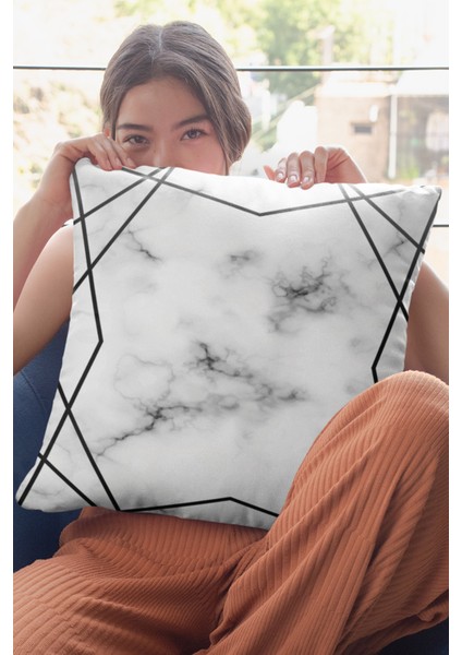 Çift Taraflı Kırlent Yastık Kılıfı Prizma Dokuma Premium Tay Tüyü Kumaş 43X43 Cm KRL421 fırsatları