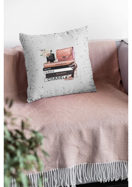 Modern Premium Tay Tüyü Dokuma Kumaş Çift Taraflı Moda Kırlent Yastık Kılıfı 43X43 Cm KRL882 fırsatları