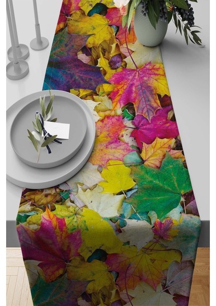 Elit Tay Tüyü Dokuma Leke Tutmaz Kumaş Masa Örtüsü Ranır 40X140 Cm RNR028