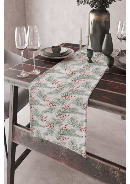 Elit Leke Tutmaz Tay Tüyü Dokuma Kumaş Masa Örtüsü Ranır 40X140 Cm RNR048