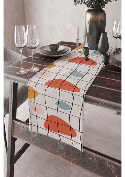 Masa Örtüsü Ranır Elit Tay Tüyü Dokuma Leke Tutmaz Kumaş 40X140 Cm RNR040