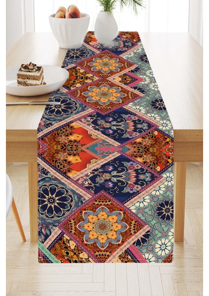 Masa Örtüsü Ranır Elit Tay Tüyü Dokuma Leke Tutmaz Kumaş 40X140 Cm RNR077