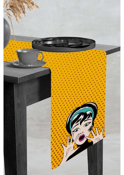 Masa Örtüsü Ranır Elit Dokuma Leke Tutmaz Tay Tüyü Kumaş 40X140 Cm RNR069