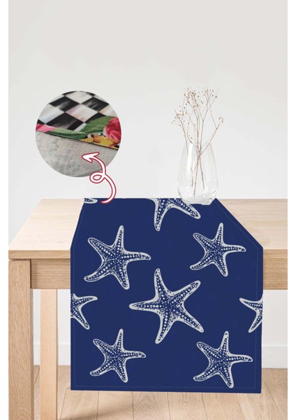 Elit Dokuma Leke Tutmaz Tay Tüyü Kumaş Masa Örtüsü Ranır 40X140 Cm RNR074